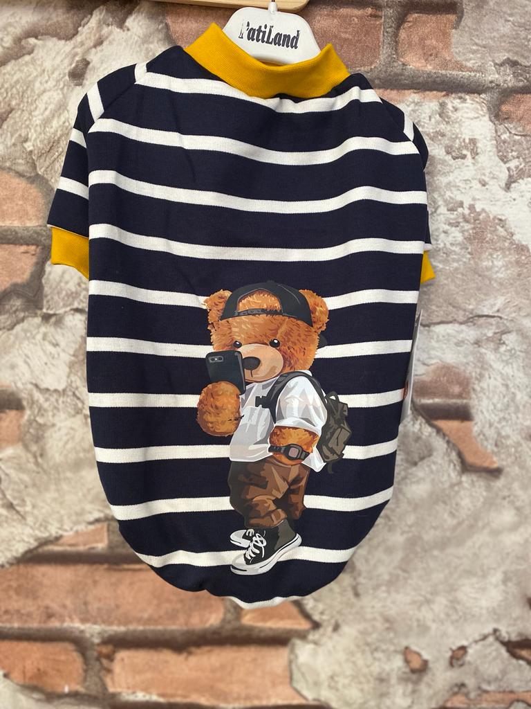 Teddy Baskılı Sweatshirt Small